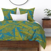 Large Banana Leaves turquoise