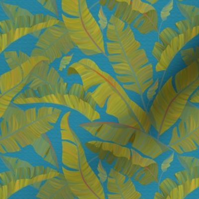 Small Banana Leaves turquoise