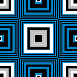 The Blue the Black and the Silver: Four-Color Squares