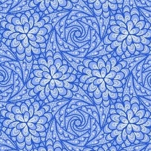 Flowing Rosette - Blue