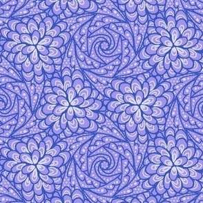 Flowing Rosette - Indigo