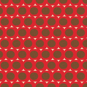 Dots and Triangles Red