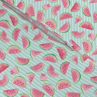 Watermelon Slices (crystal blue stripes) smaller