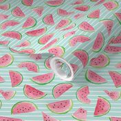 Watermelon Slices (crystal blue stripes) smaller