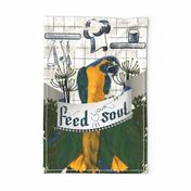 Special Edition Parrot Portrait Tea Towel by Kreativkollektiv friedlosundstreitsuechtig