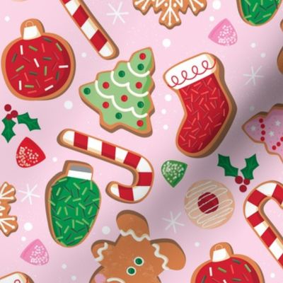 Christmas Cookies Pink