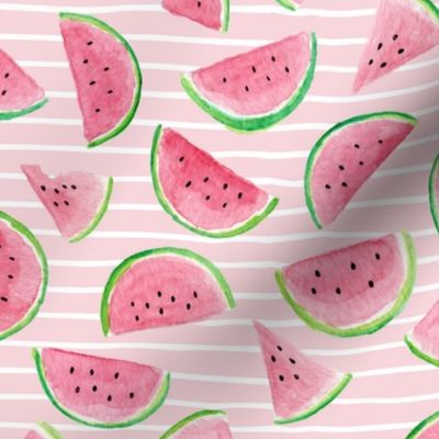 Watermelon Slices (light pink stripe)