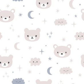 Dreamy Lil Bears Stars and Moons