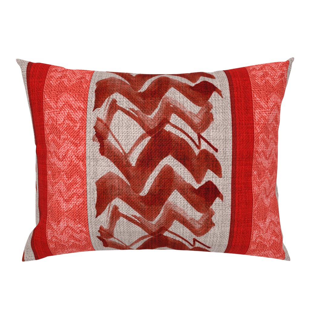 zigzag_red_rust_linen