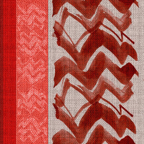 zigzag_red_rust_linen