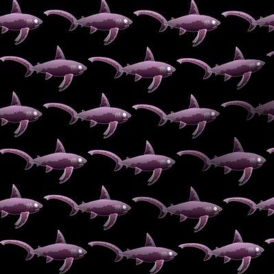 Thresher Shark in purples