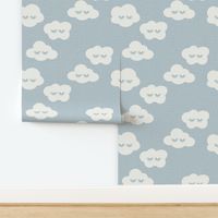 JUMBO // Sleepy cloud wallpaper French linen look