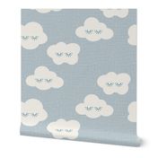 JUMBO // Sleepy cloud wallpaper French linen look