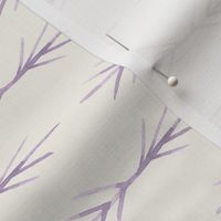 Lavender Cream Toned TWIG SPIKES stripe