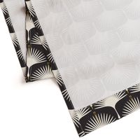 Art Deco Swans 7" Fabric, 6" Wallpaper Wingspan