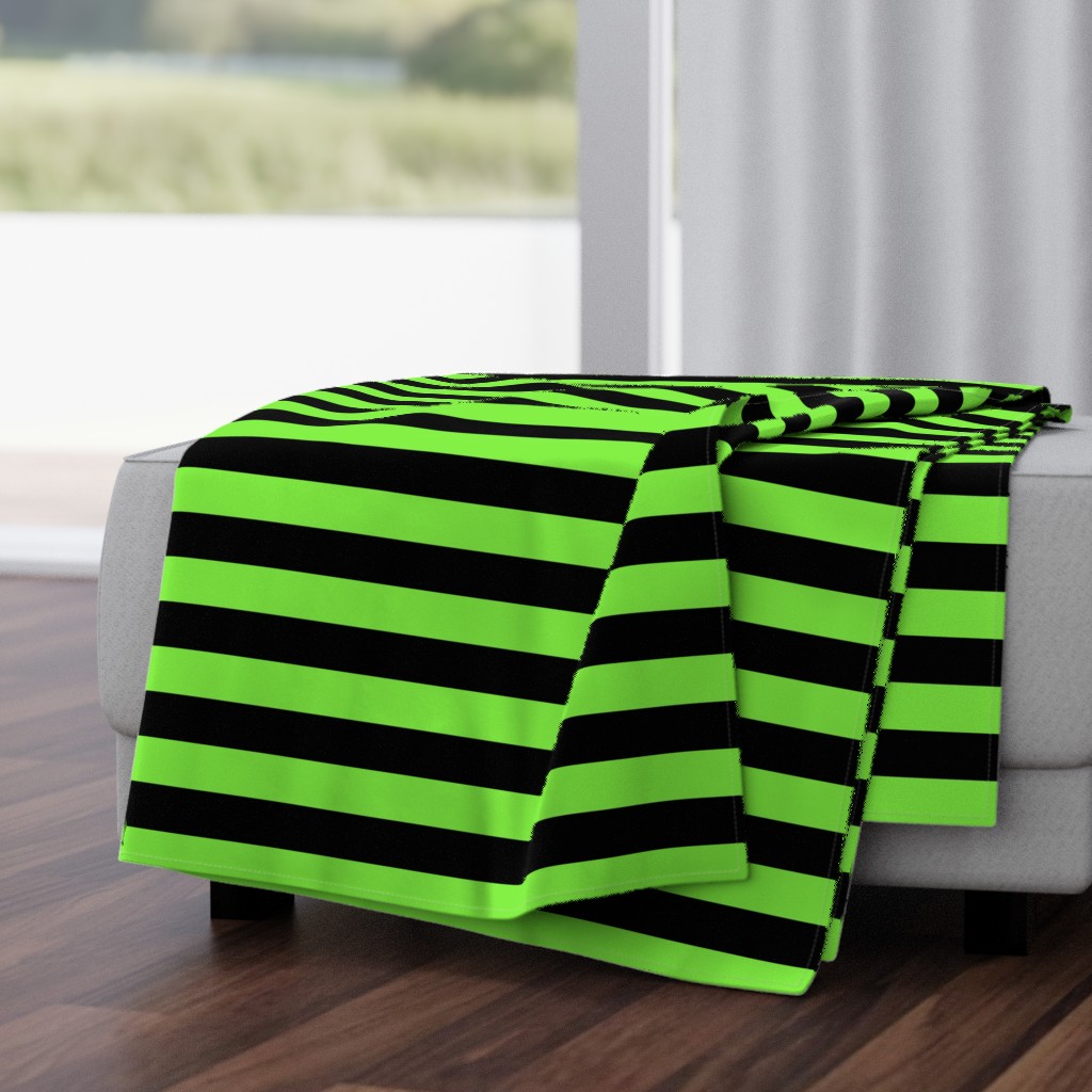 stripes - halloween - green and black - LAD19