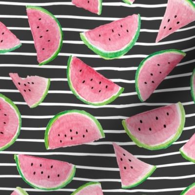Watermelon Slices (onyx stripes)