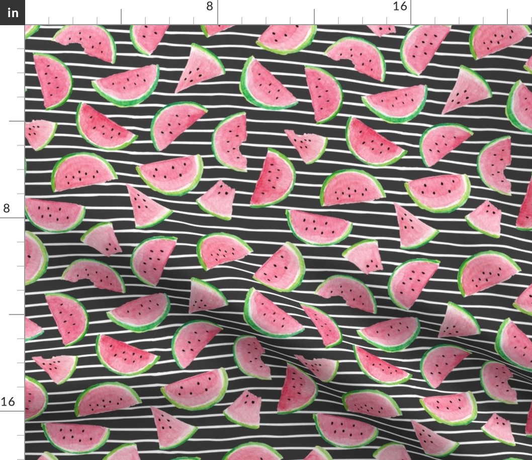 Watermelon Slices (onyx stripes)