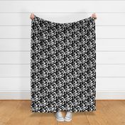 Large Black White Polka Dot