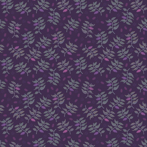 Chocolate seedpods in purple