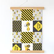 Little Man - Construction Nursery Wholecloth - yellow (90) - LAD19