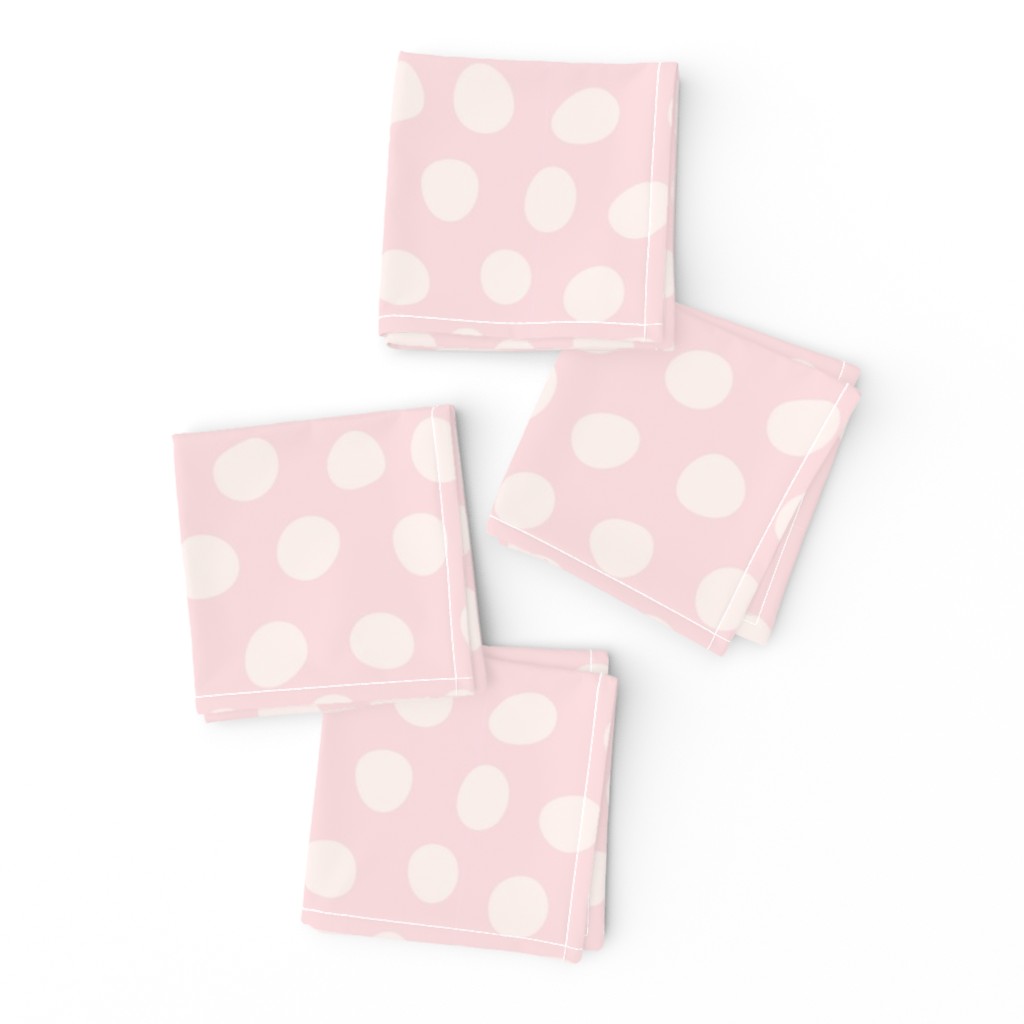 Hand Drawn Polka Dots in Pink