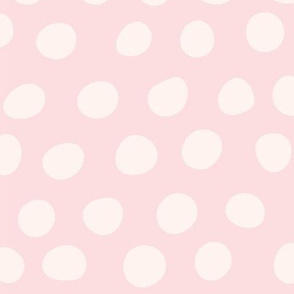 Hand Drawn Polka Dots in Pink