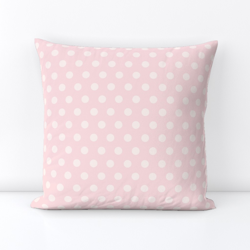 polka dots in pink beige