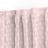 polka dots in pink beige