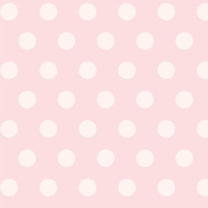 polka dots in pink beige