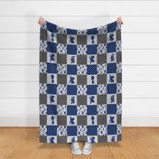 Construction Nursery Wholecloth - blue (90)- LAD19