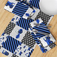 Construction Nursery Wholecloth - blue (90)- LAD19