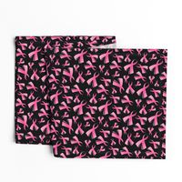 Breast Cancer Awareness Ribbon Pink Ribbon BLACK-01