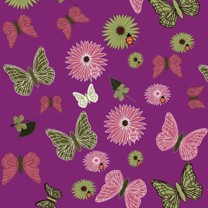 Butterfly haven collection purple