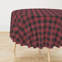 2” Heather Buffalo Plaid (heather black + red)