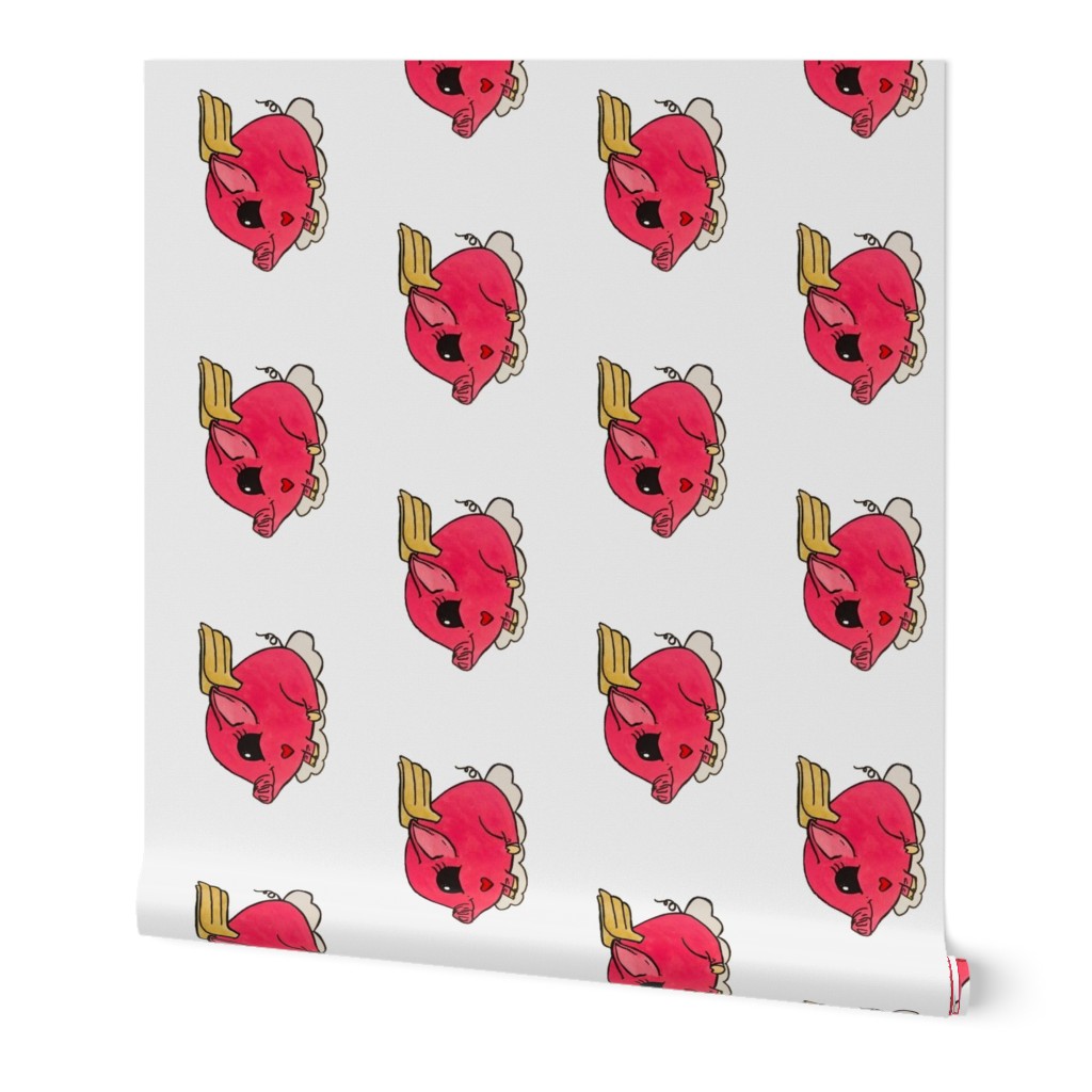 Flying pig PILLOW size