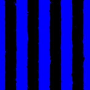 Distress Stripe Black Cobalt Blue