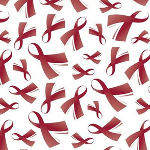 Multiple Myeloma Cancer Awareness Ribbon Burgundy Ribbon-01-01-01