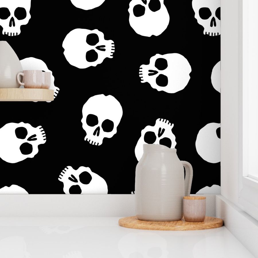 cartoon skulls