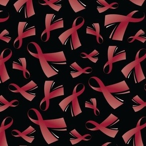 Multiple Myeloma Cancer Awareness Ribbon Burgundy Ribbon Grey-01