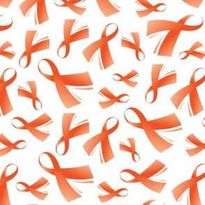 Kidney Cancer Awareness Ribbon Orange Ribbon-01