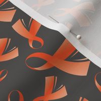 Kidney Cancer Awareness Ribbon Orange Ribbon Grey-01