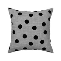 Polkadot Black - Gray texture