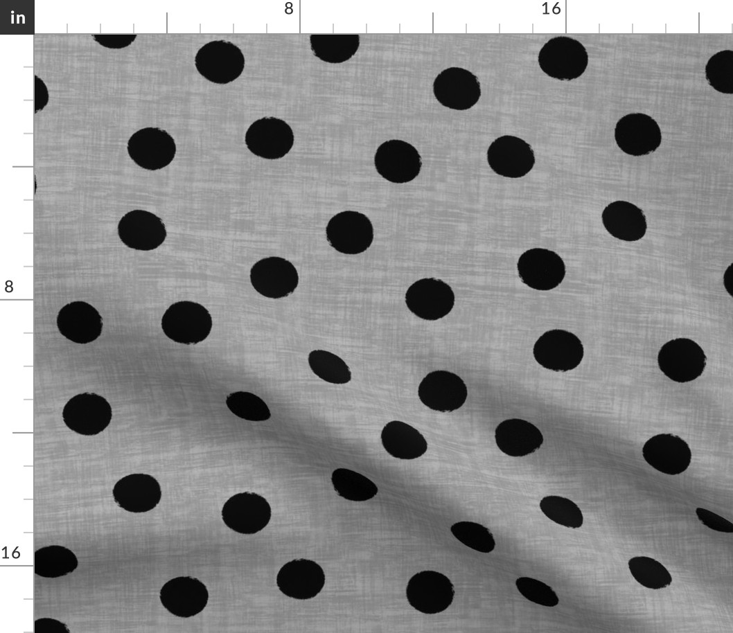 Polkadot Black - Gray texture