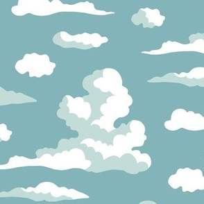 Clouds sky blue