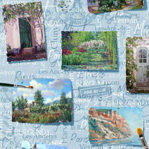 Postcards From France | Full-Color on Blue