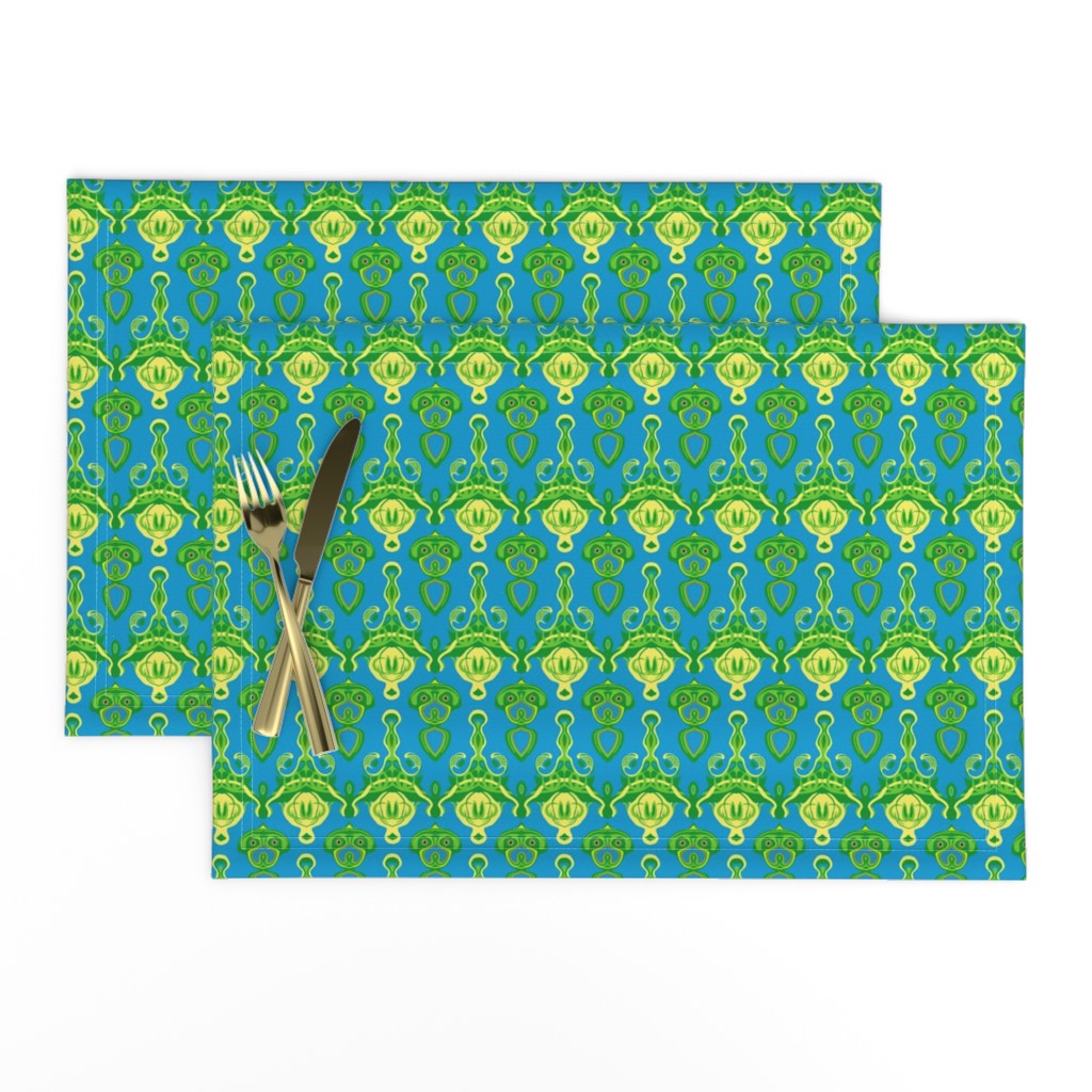 HP10 - Hovering Alien Puppies in Green - Yellow - Turquoise