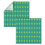 HP10 - Hovering Alien Puppies in Green - Yellow - Turquoise