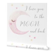  18x18" i love you to the moon and back lovey