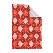 Classic Argyle Plaid in Coral Pinks